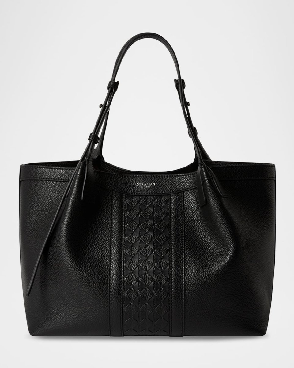 Secret Small Mosaic Leather Tote Bag